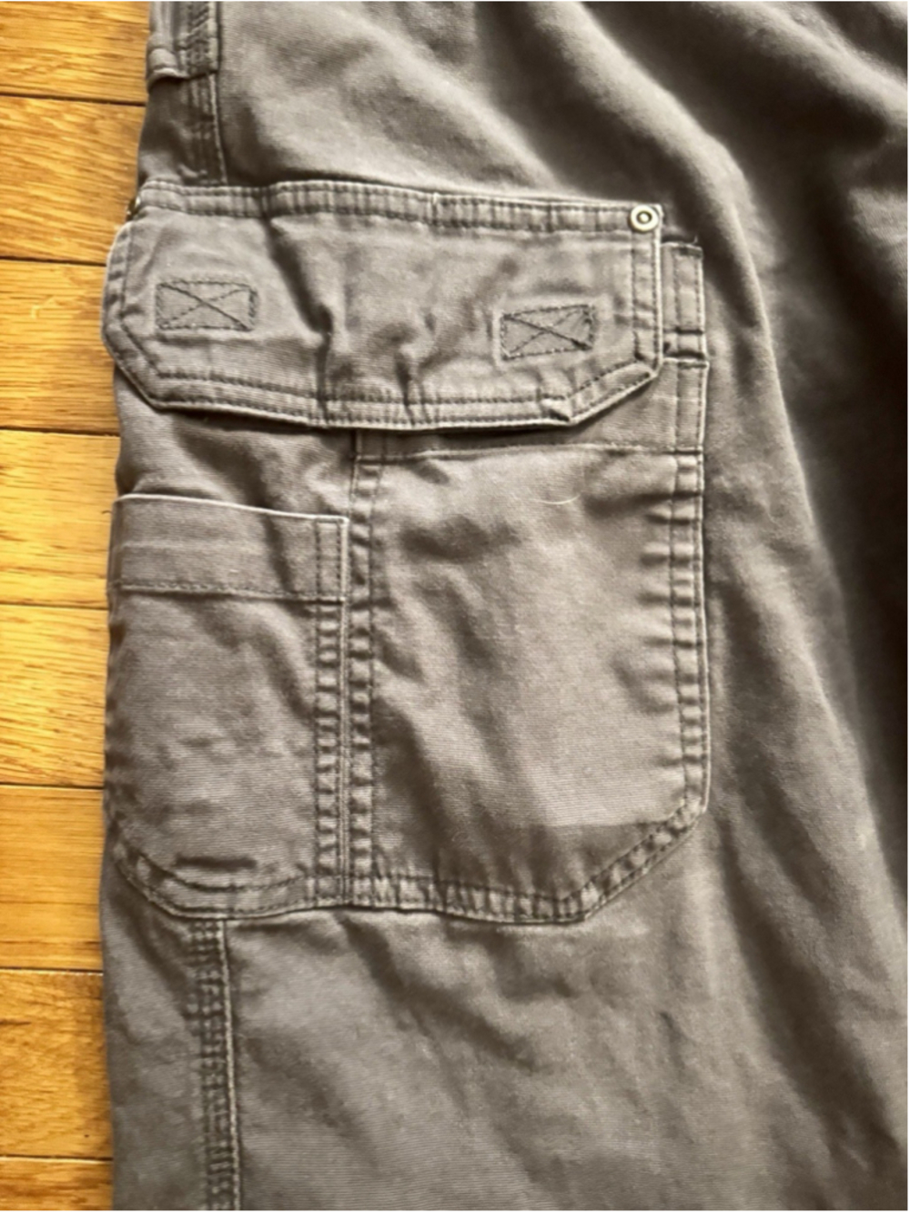 Duluth Trading Co Flex Fire Hose HD Men’s Relaxed Fit Gray Cargo Pants 32x32 - Picture 3 of 10
